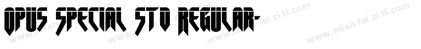 Opus Special Std Regular字体转换